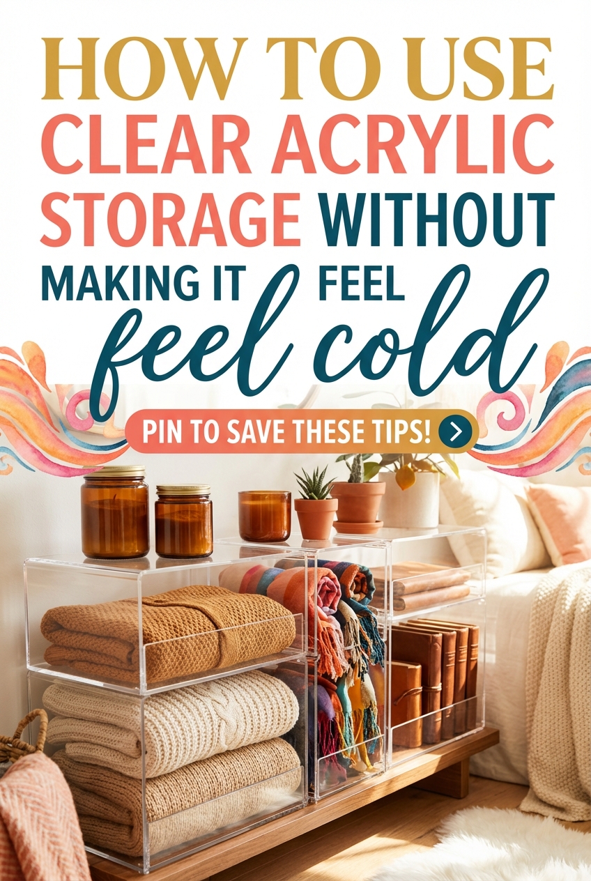 How to Use Clear Acrylic Storage Without Making It Feel Cold - photo 2