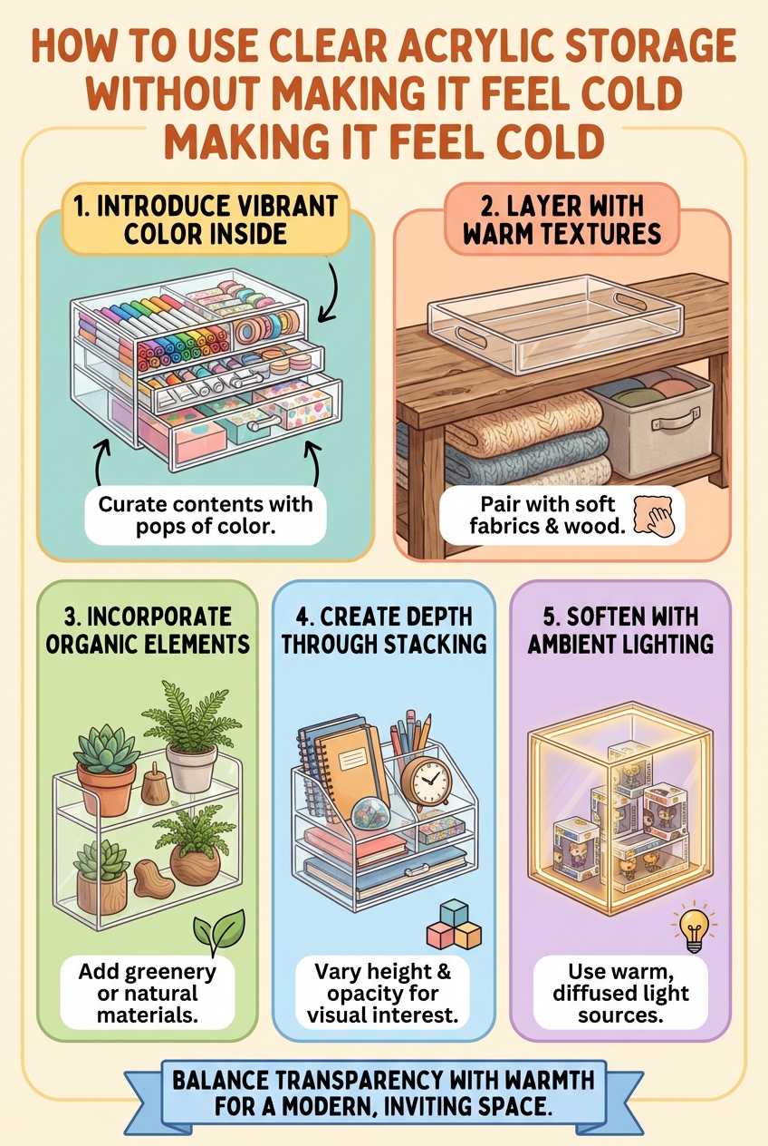 How to Use Clear Acrylic Storage Without Making It Feel Cold - photo 4