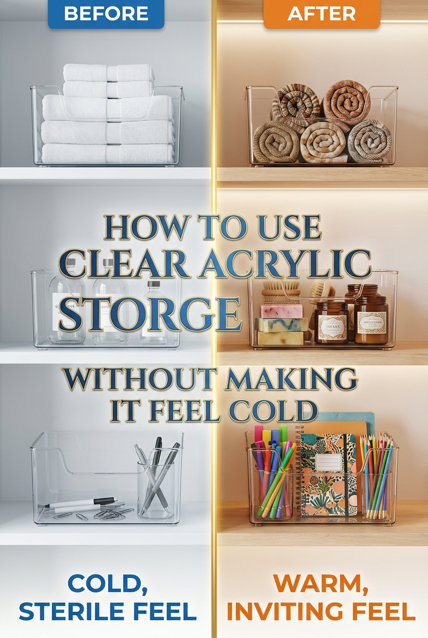 How to Use Clear Acrylic Storage Without Making It Feel Cold - photo 5
