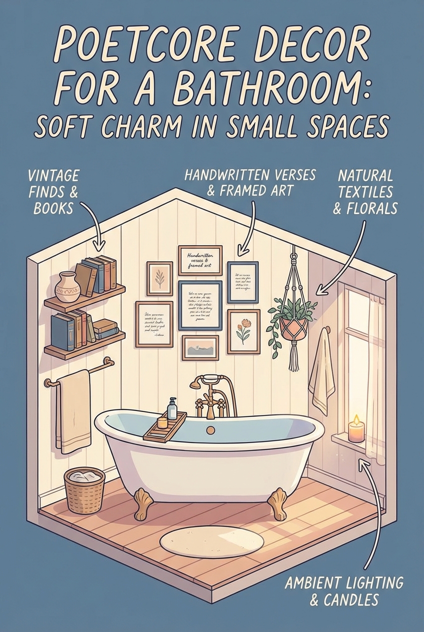 Poetcore Decor for a Bathroom: Soft Charm in Small Spaces - photo 4