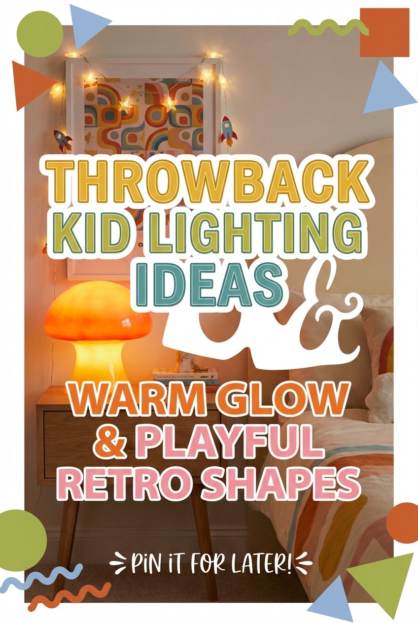 Throwback Kid Lighting Ideas: Warm Glow + Playful Retro Shapes - photo 2