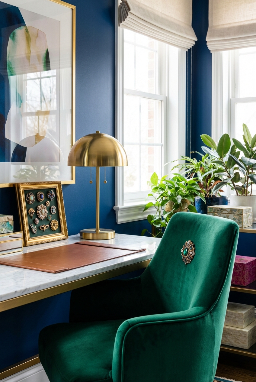 Best 10 Brooched Home Office Decor Ideas for a Luxe Workspace