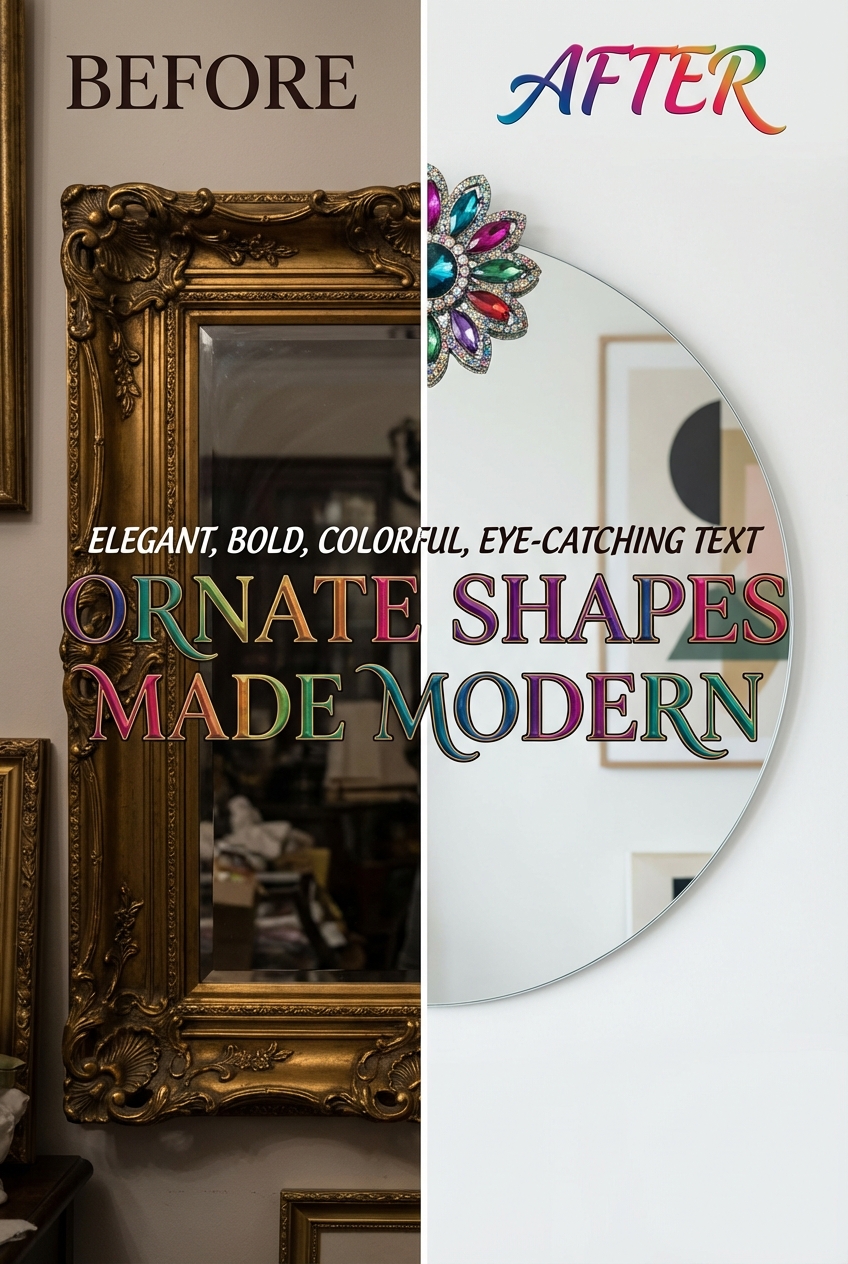 Brooched Mirror Ideas: Ornate Shapes Made Modern - photo 5