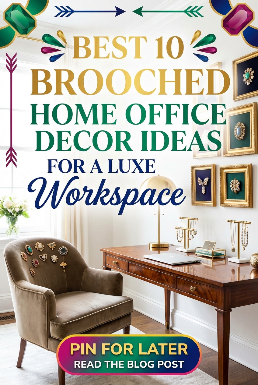 Luxe home office detail showing velvet seating and metal hardware