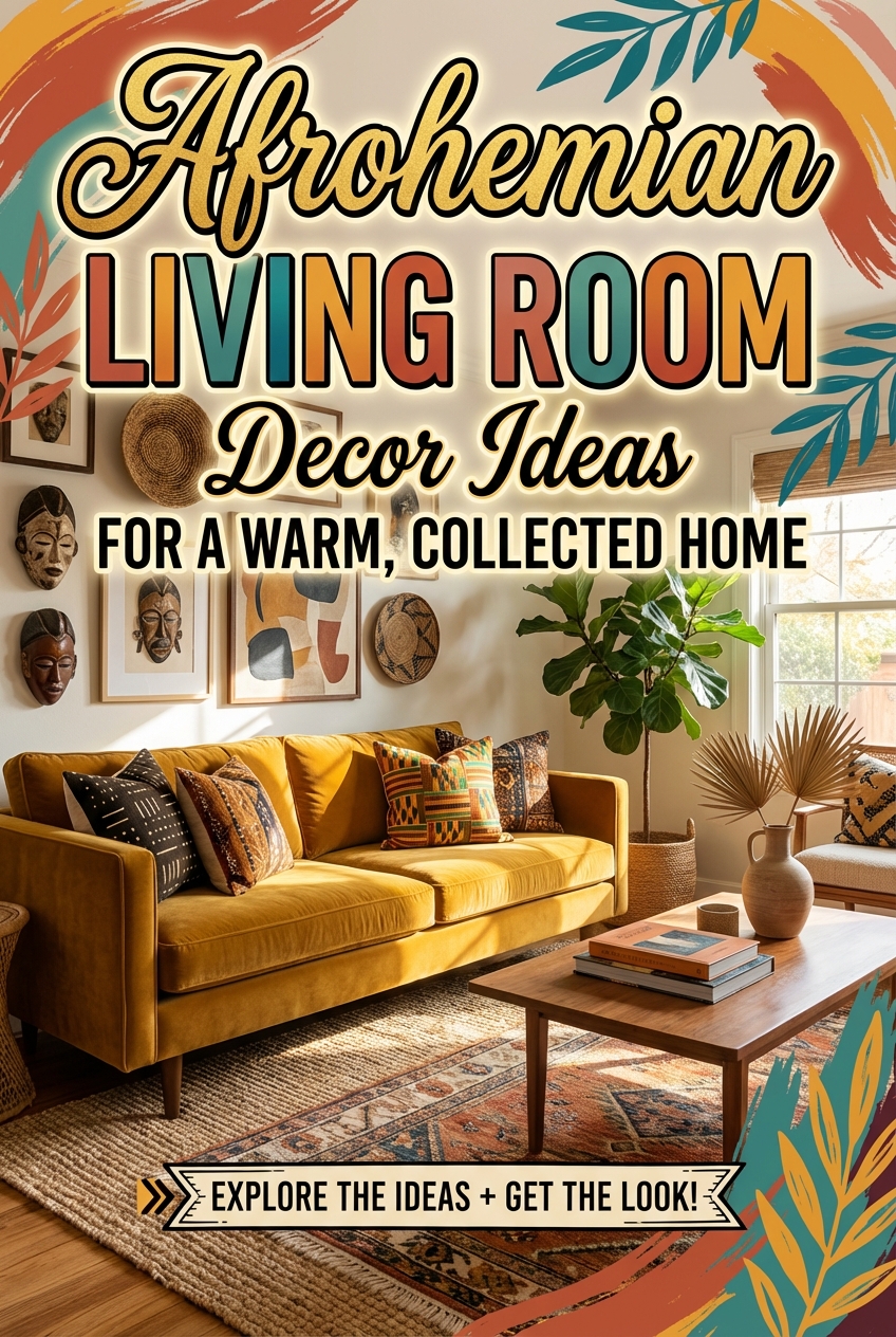 Afrohemian Living Room Decor Ideas for a Warm, Collected Home - photo 2