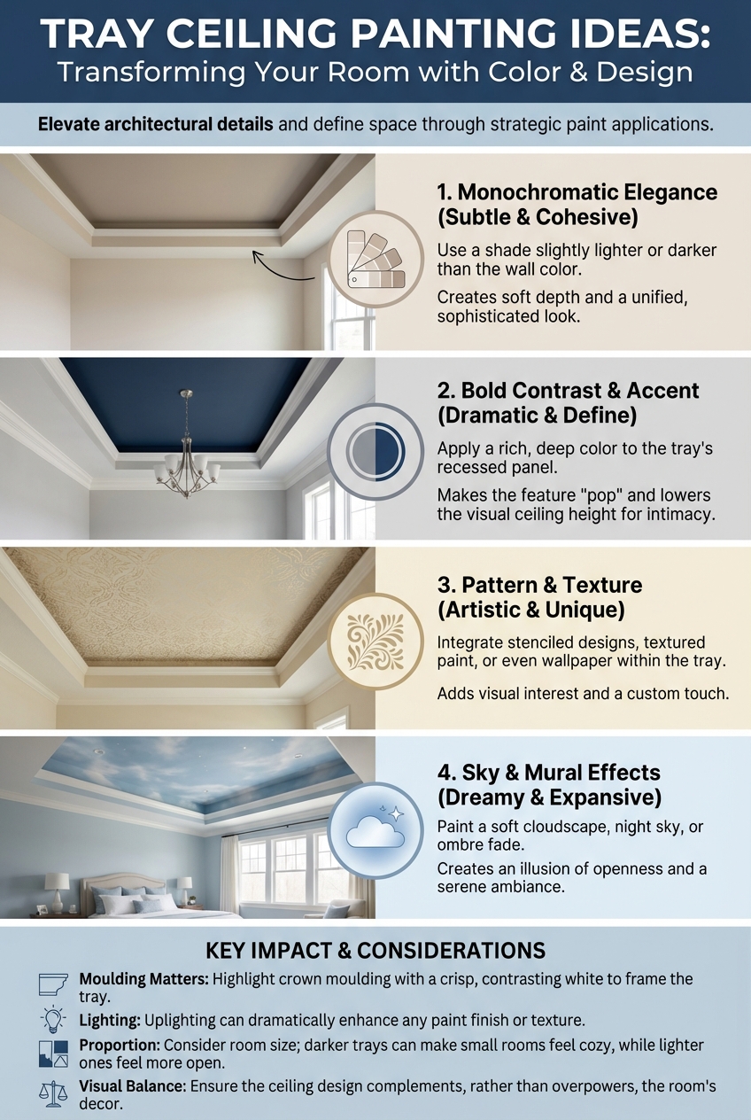 Tray Ceiling Painting Ideas to Transform Your Room - photo 3
