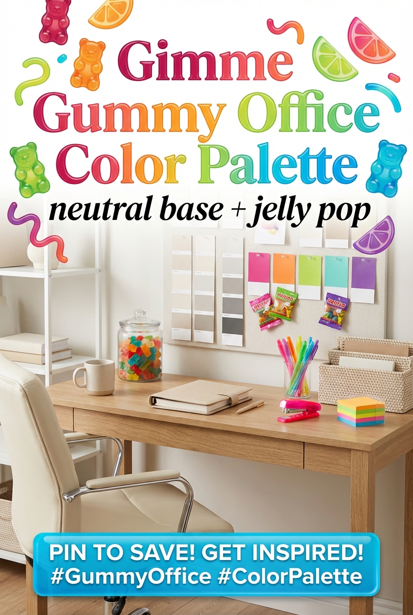 Gimme Gummy Office Color Palette: neutral base + jelly pop - photo 2