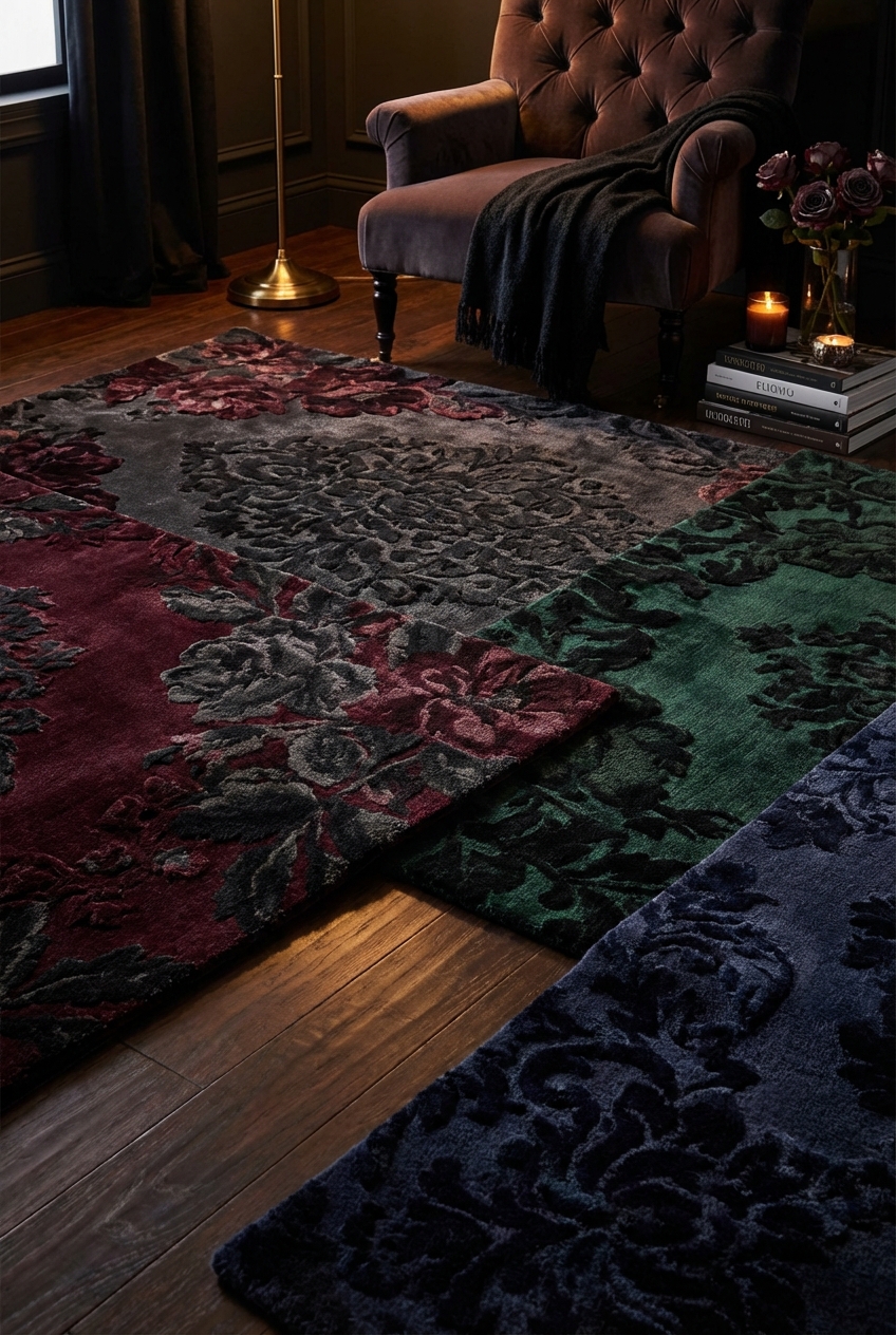 Vamp Romantic Rug Ideas: Dark Patterns That Still Feel Soft