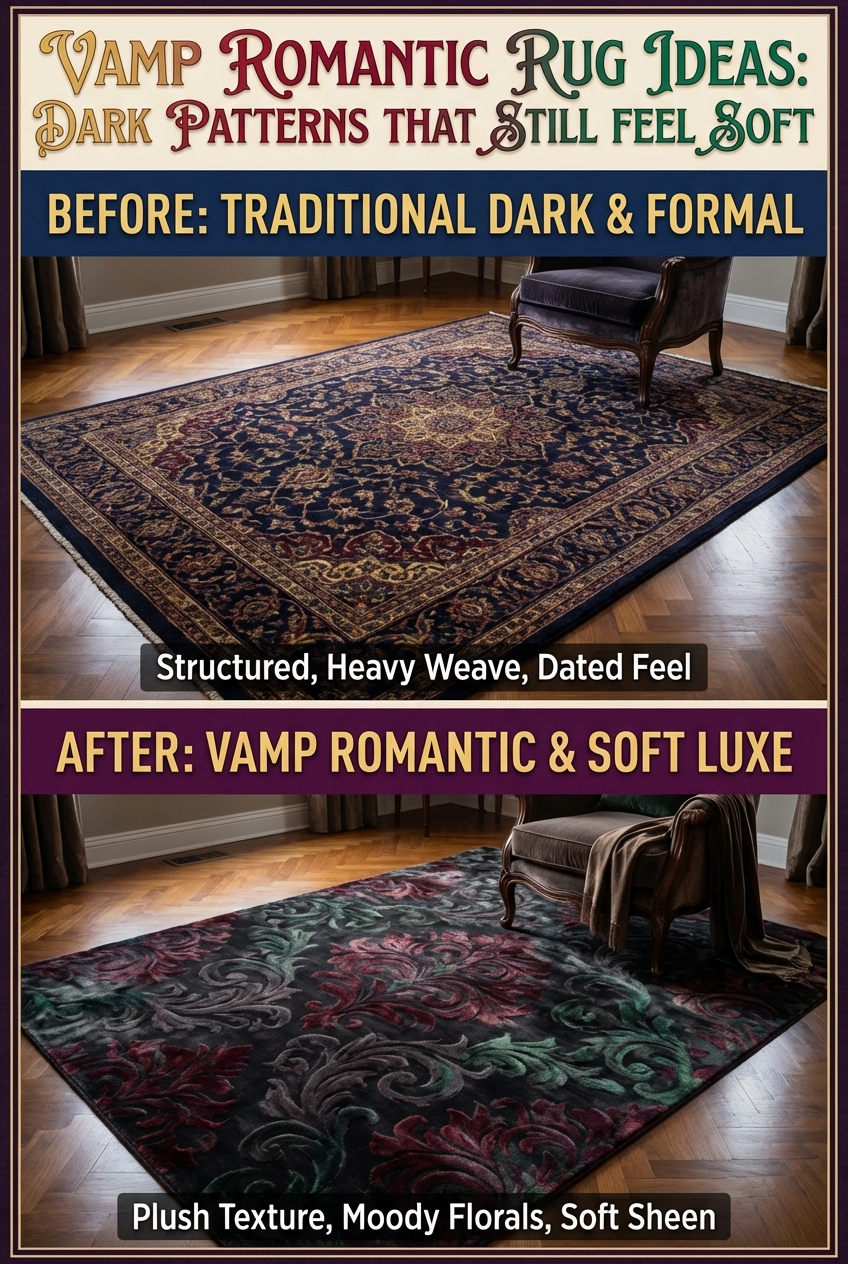 Vamp Romantic Rug Ideas: Dark Patterns That Still Feel Soft - photo 5