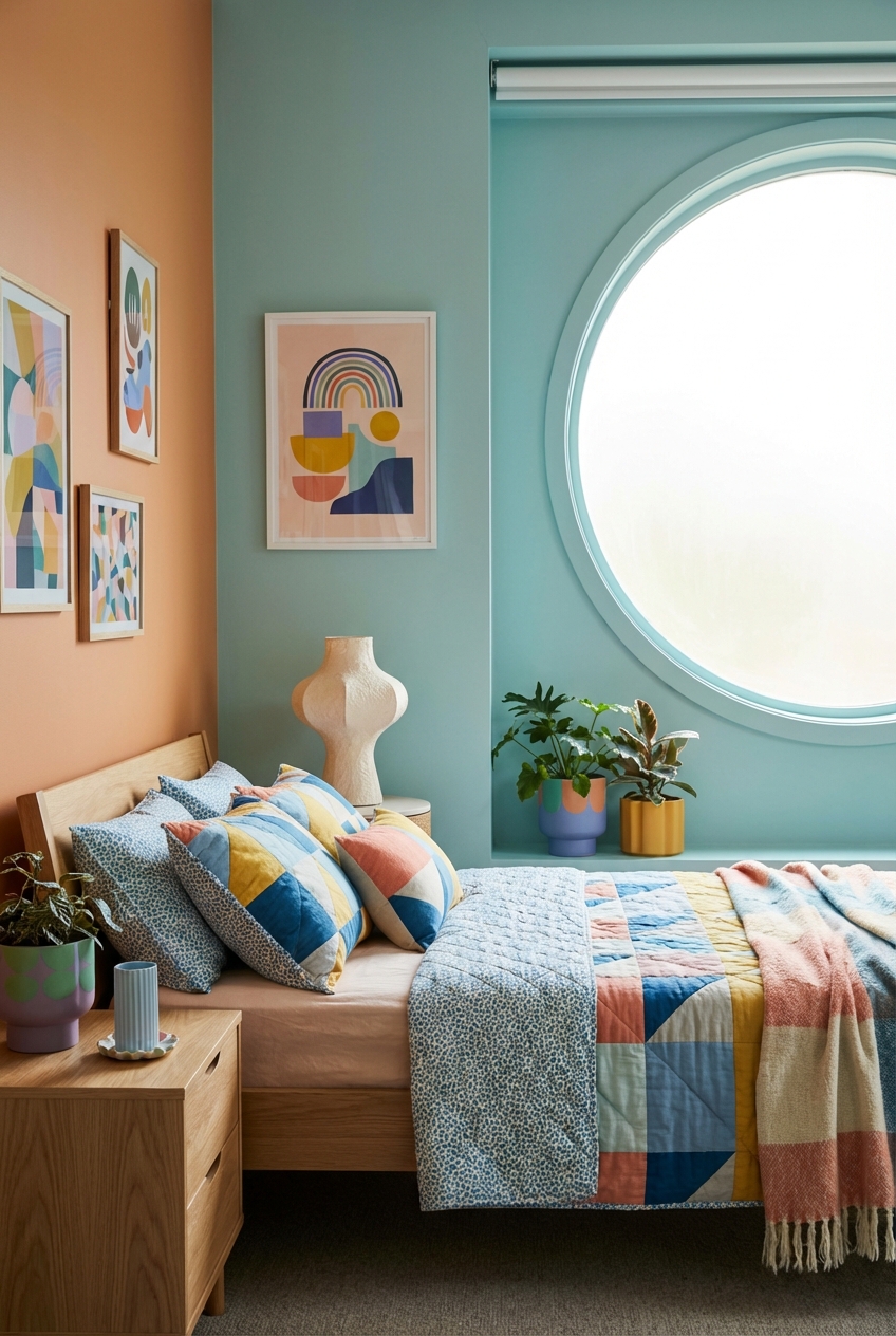 FunHaus Bedroom Ideas: Playful Pattern, Calm Sleep Energy