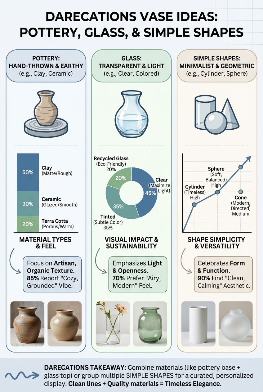 Darecations Vase Ideas: pottery, glass, and simple shapes - photo 3