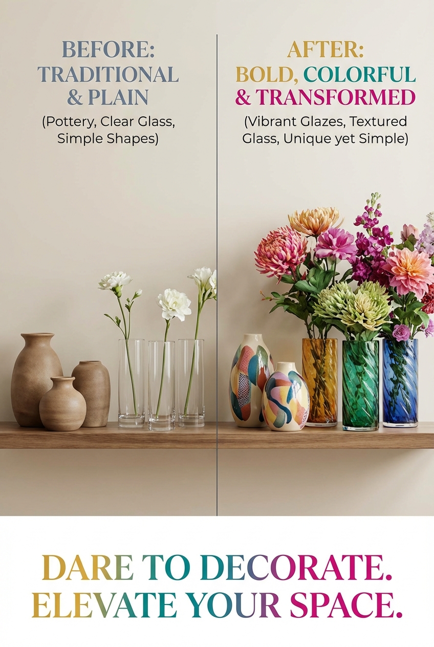 Darecations Vase Ideas: pottery, glass, and simple shapes - photo 5