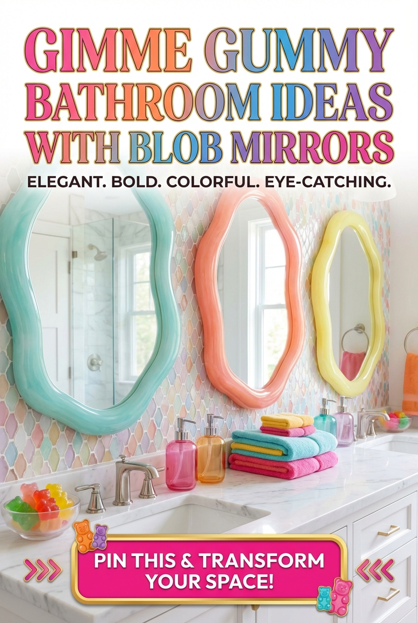 Gimme Gummy Bathroom Ideas with Blob Mirrors - photo 2