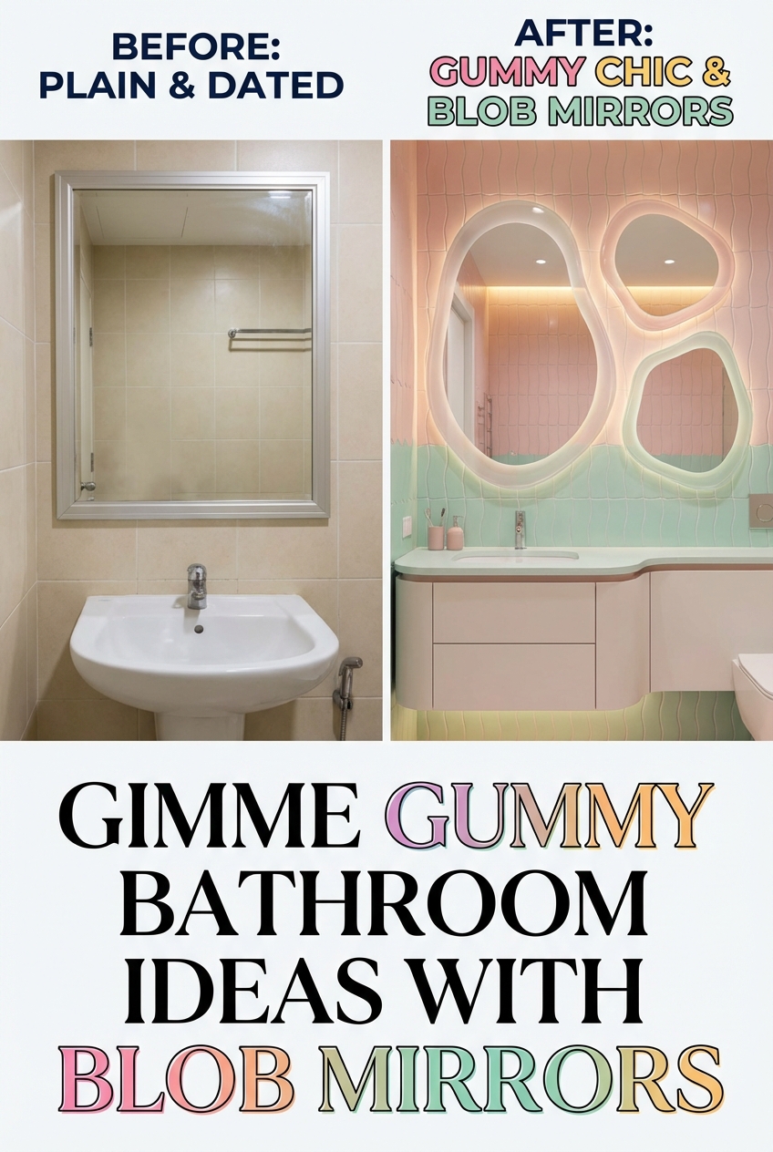 Gimme Gummy Bathroom Ideas with Blob Mirrors - photo 5