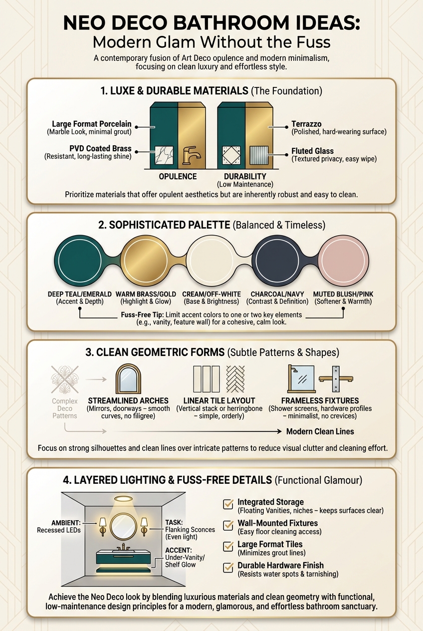 Neo Deco Bathroom Ideas: Modern Glam Without the Fuss - photo 3