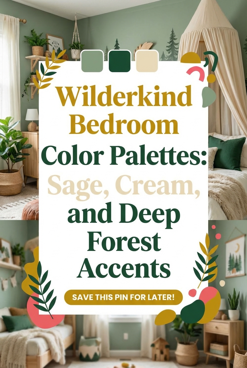 Wilderkind Bedroom Color Palettes: Sage, Cream, and Deep Forest Accents - photo 2