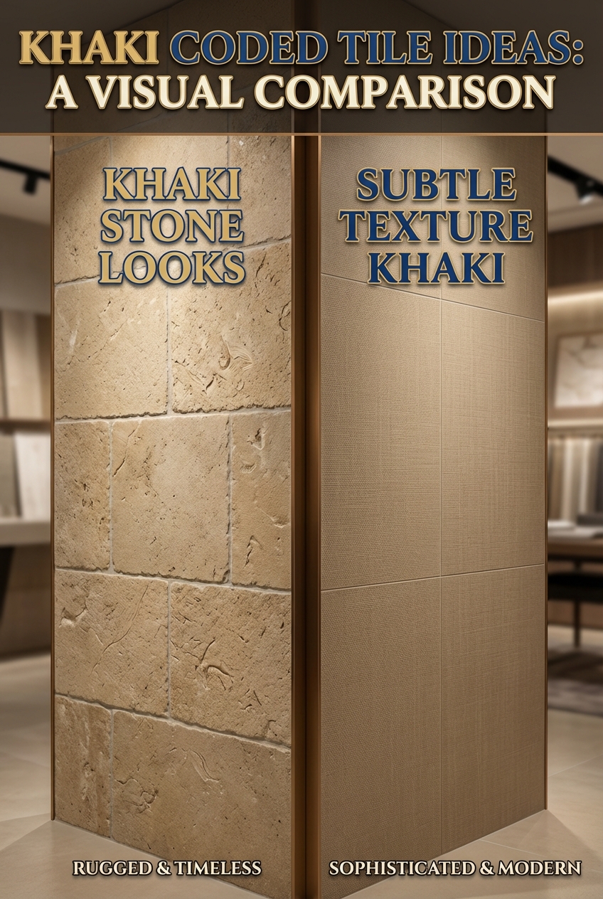 Khaki Coded Tile Ideas: stone looks and subtle texture - photo 5