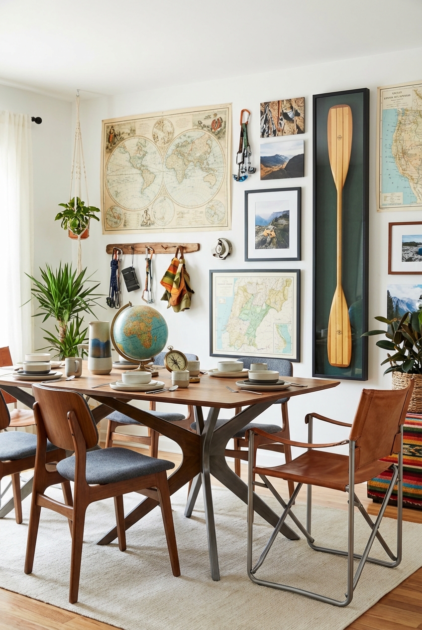 How to Mix Modern Dining Furniture with Adventure Decor