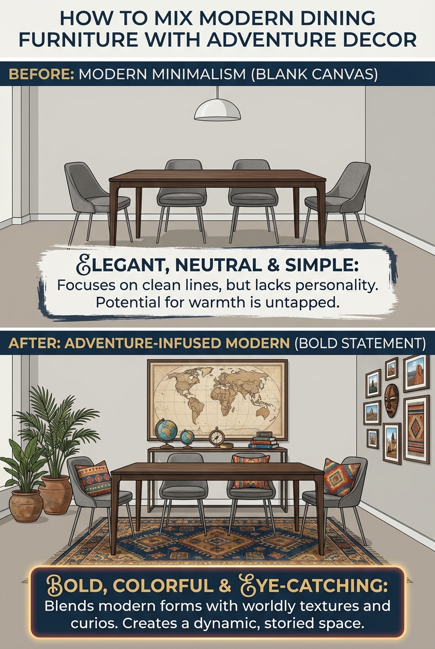 How to Mix Modern Dining Furniture with Adventure Decor - photo 5