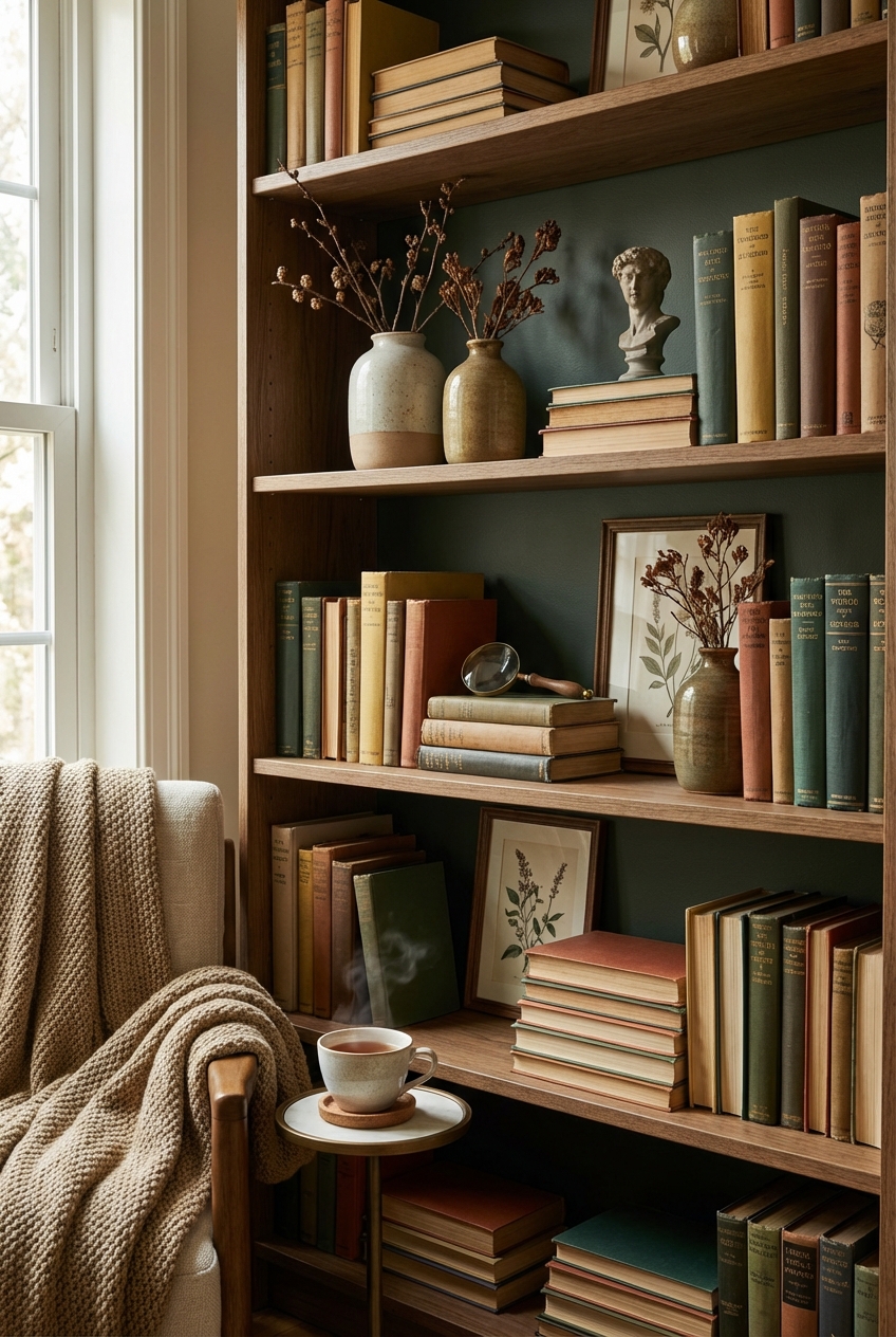 Poetcore Bookshelf Styling: The Collected, Lived-In Look (Without Mess)