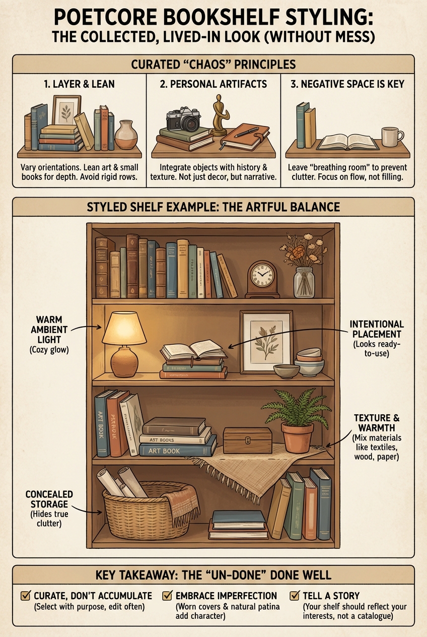 Poetcore Bookshelf Styling: The Collected, Lived-In Look (Without Mess) - photo 4