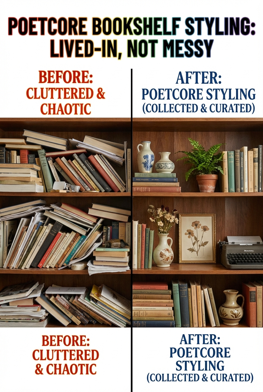Poetcore Bookshelf Styling: The Collected, Lived-In Look (Without Mess) - photo 5