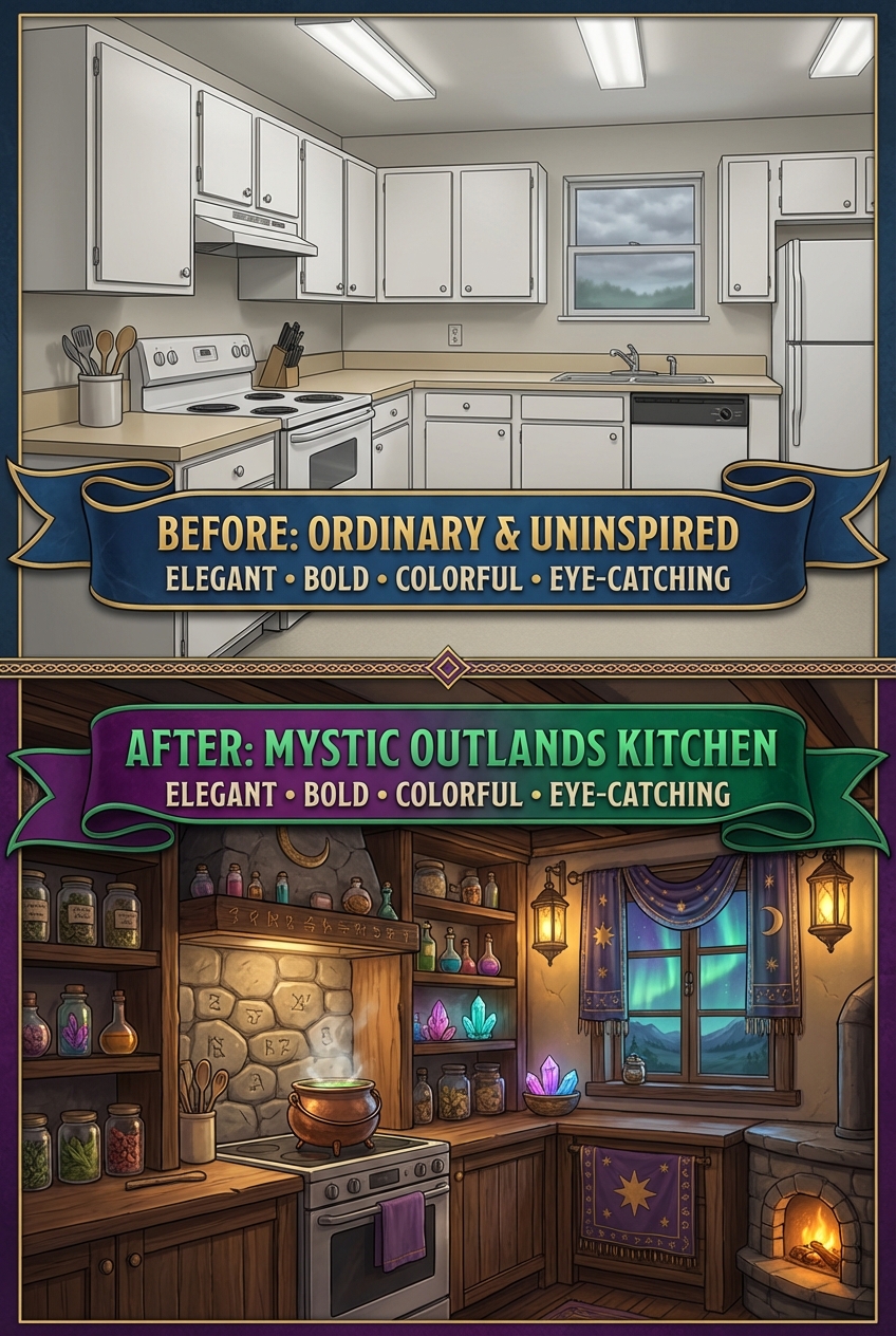 Mystic Outlands Kitchen Decor: Cozy, Earthy, and Magical - photo 5