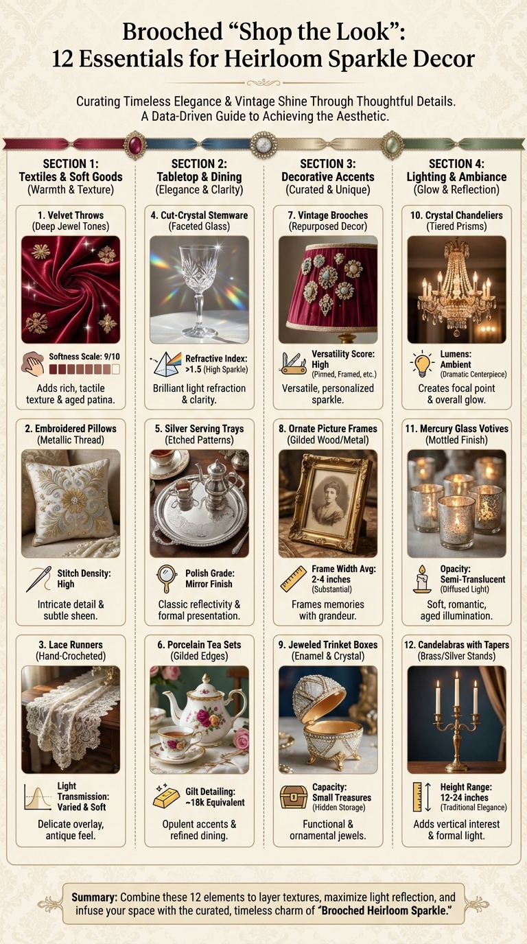 Brooched “Shop the Look”: 12 Essentials for Heirloom Sparkle Decor - photo 3