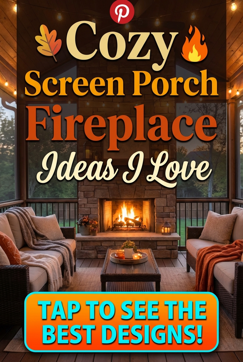 Cozy Screen Porch Fireplace Ideas I Love - photo 2