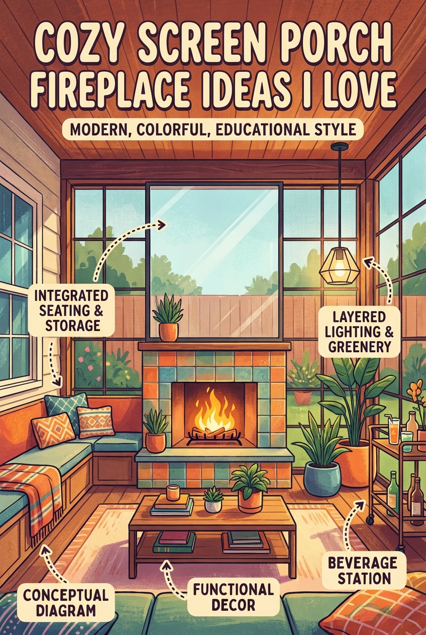 Cozy Screen Porch Fireplace Ideas I Love - photo 4