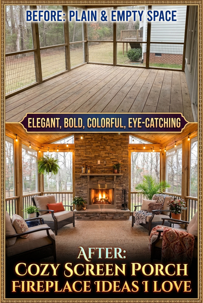 Cozy Screen Porch Fireplace Ideas I Love - photo 5