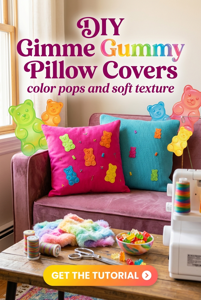 DIY Gimme Gummy Pillow Covers: color pops and soft texture - photo 2