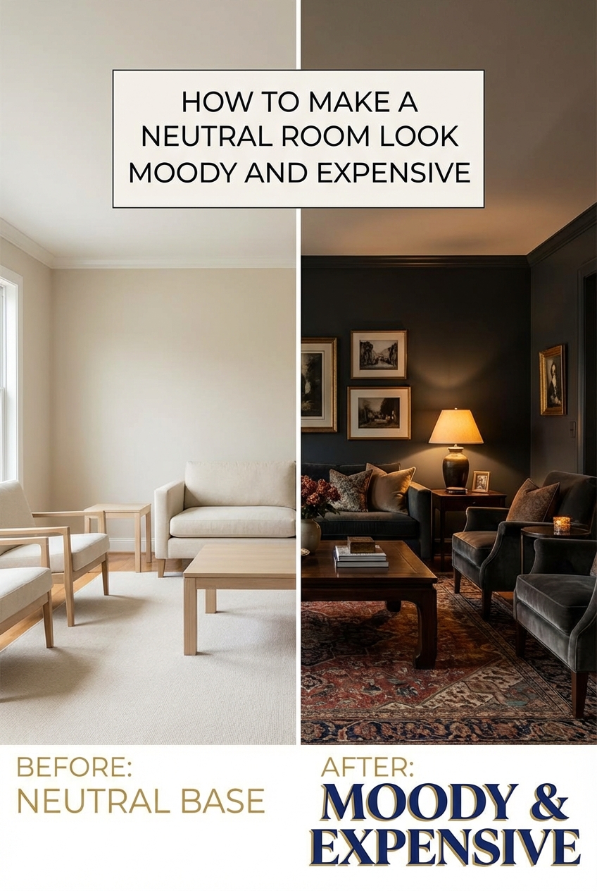 How to Make a Neutral Room Look Moody and Expensive - photo 5