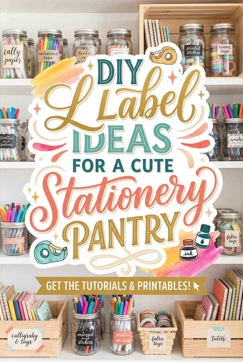 DIY Label Ideas for a Cute Stationery Pantry - photo 2