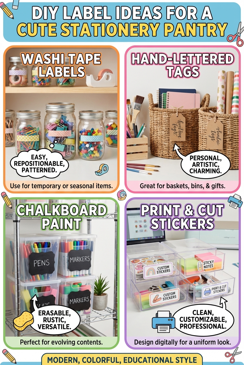 DIY Label Ideas for a Cute Stationery Pantry - photo 4