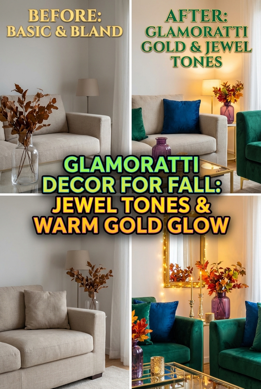Glamoratti Decor for Fall: jewel tones and warm gold glow - photo 5
