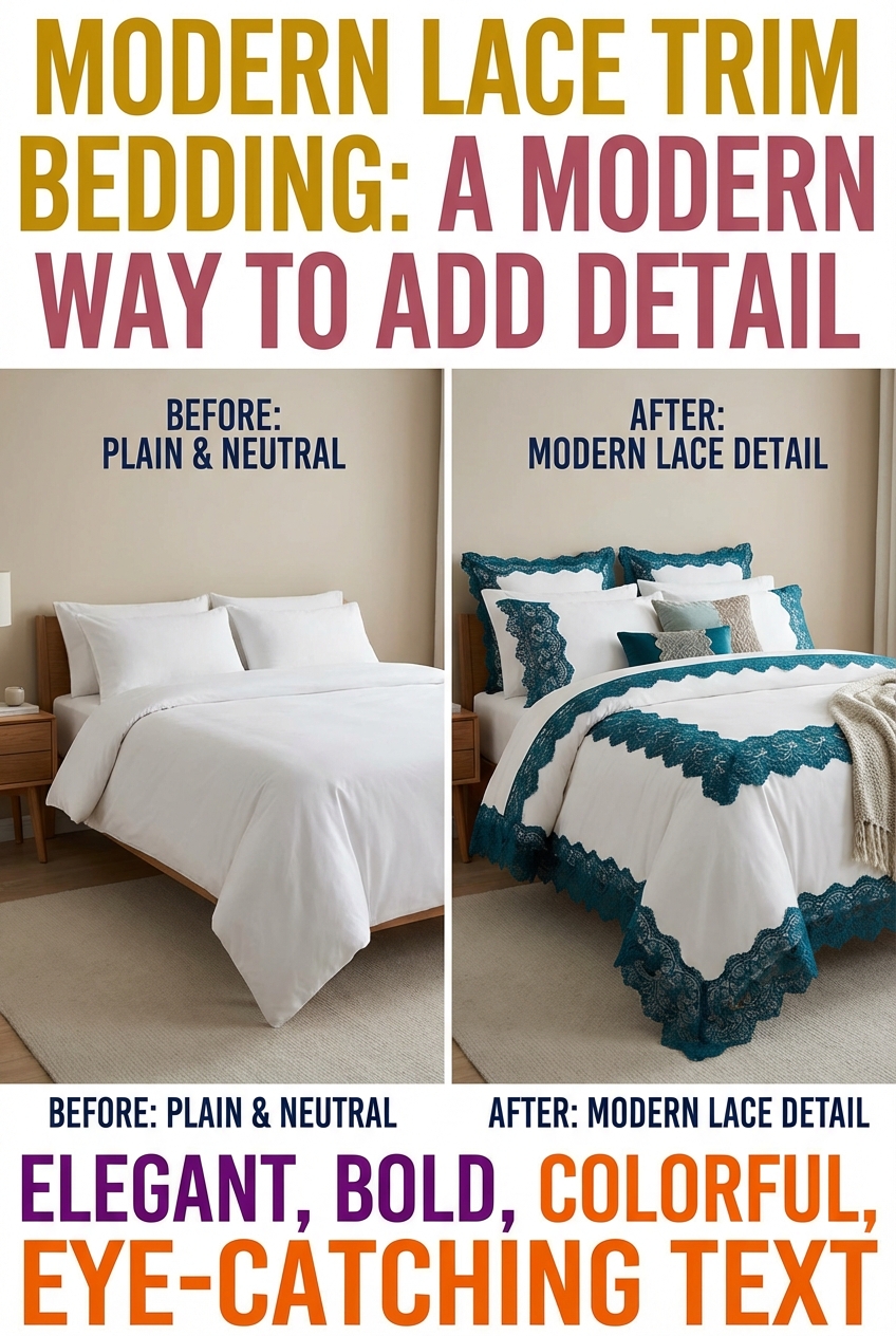 Lace Trim Bedding: A Modern Way to Add Detail to a Bedroom - photo 5