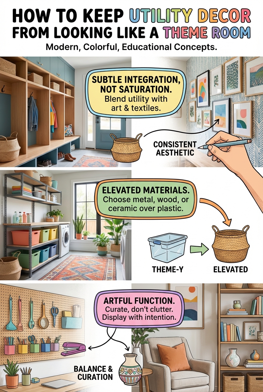 How to Keep Utility Decor from Looking Like a Theme Room - photo 4
