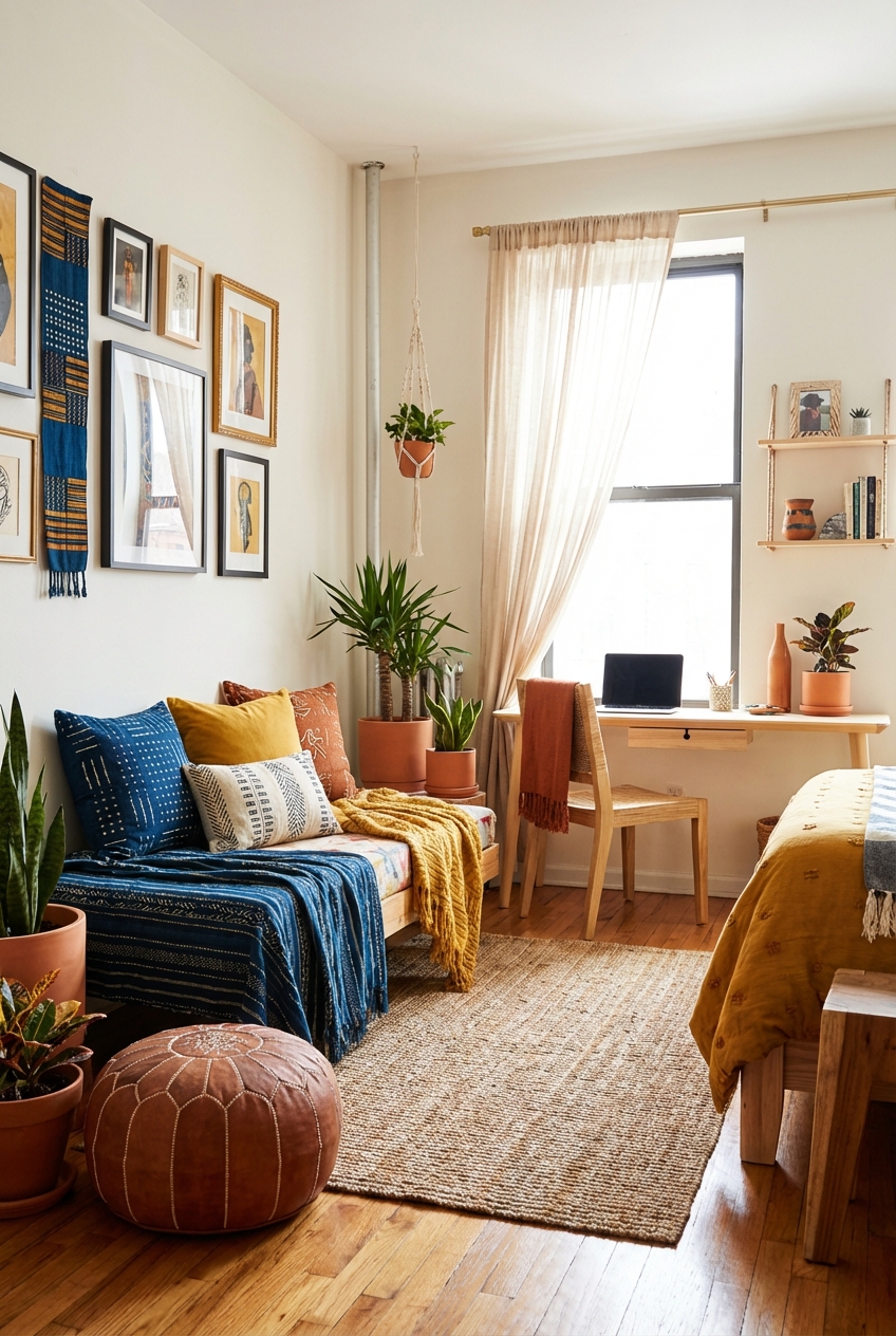 Budget Afrohemian Studio Decor: 10 High-Impact Updates Under $300