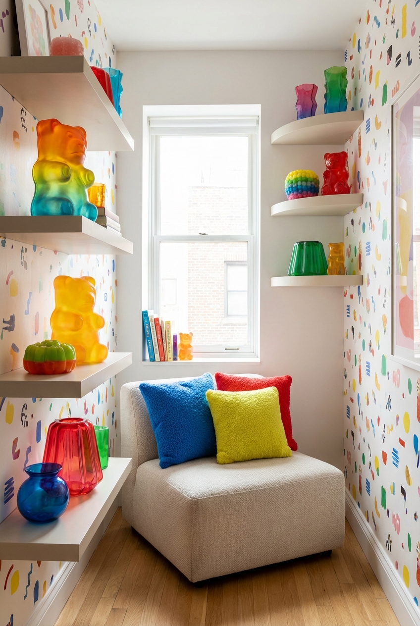 Gimme Gummy Decor Ideas for Small Rooms That Need Personality