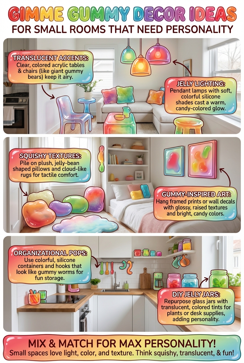 Gimme Gummy Decor Ideas for Small Rooms That Need Personality - photo 4