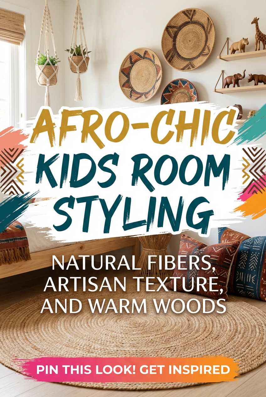 Afro-Chic Kids Room Styling: Natural Fibers, Artisan Texture, and Warm Woods - photo 2