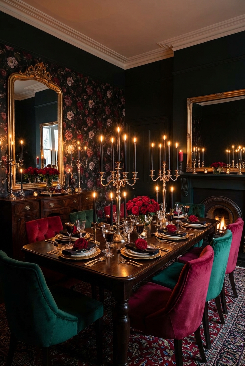 Vamp Romantic Dining Room Makeover Plan: Candlelit Dinner Glam