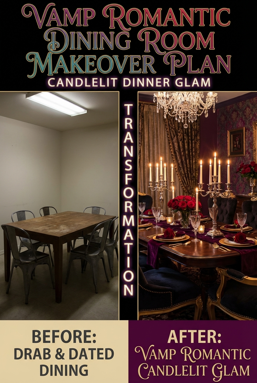 Vamp Romantic Dining Room Makeover Plan: Candlelit Dinner Glam - photo 5