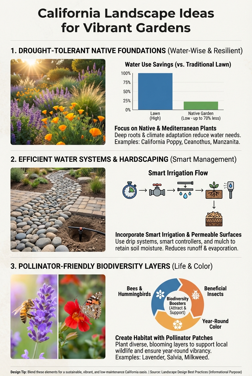 California Landscape Ideas for Vibrant Gardens - photo 3
