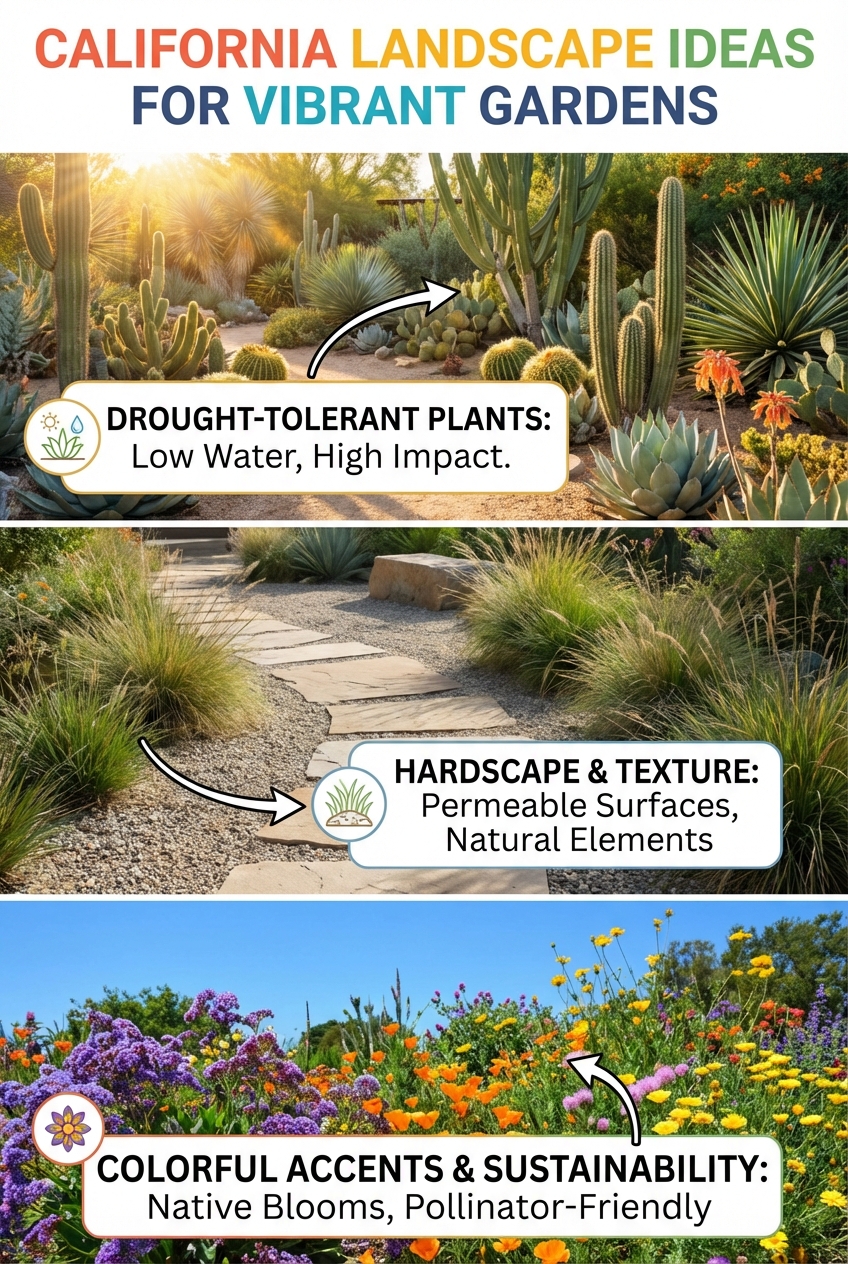 California Landscape Ideas for Vibrant Gardens - photo 4