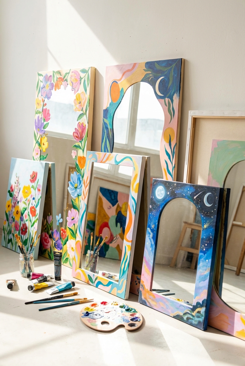 Mirror Painting Ideas Aesthetic Get Inspired