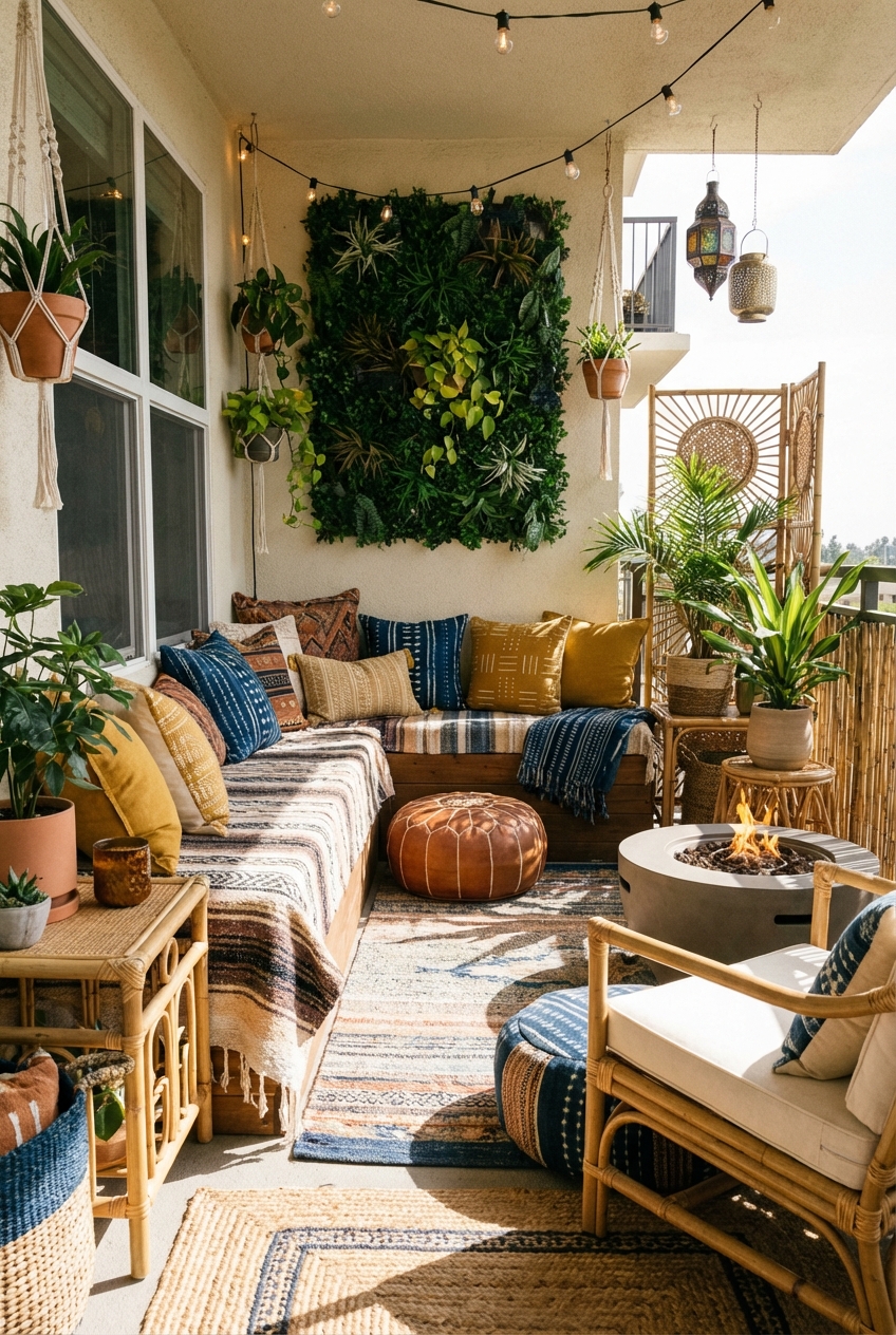 Small-Space Afrohemian Patio: Layout Tricks That Keep It Calm