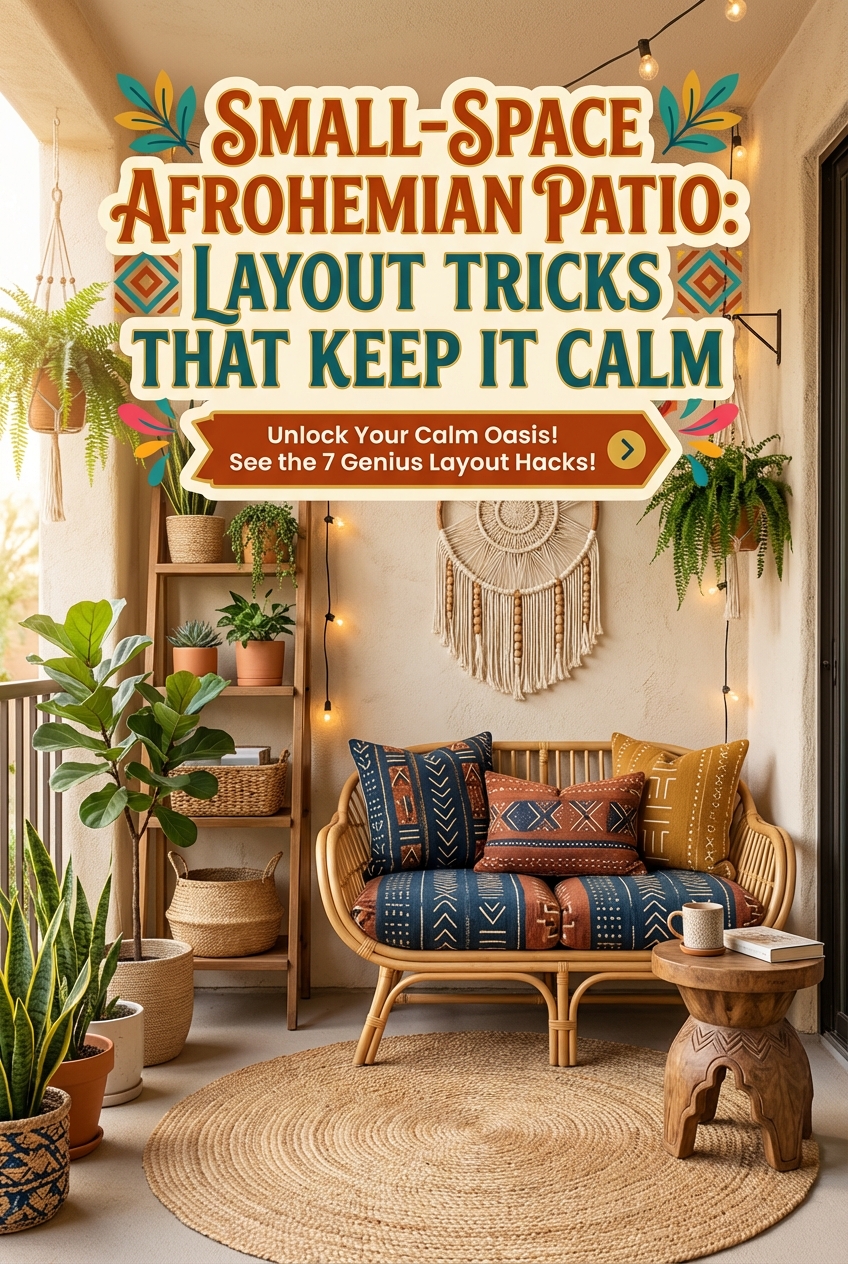 Small-Space Afrohemian Patio: Layout Tricks That Keep It Calm - photo 2