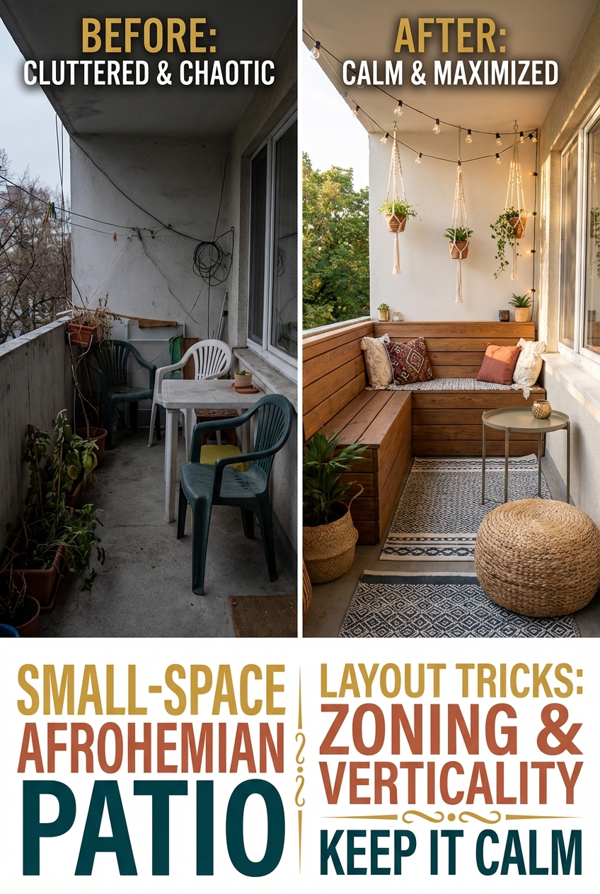 Small-Space Afrohemian Patio: Layout Tricks That Keep It Calm - photo 5